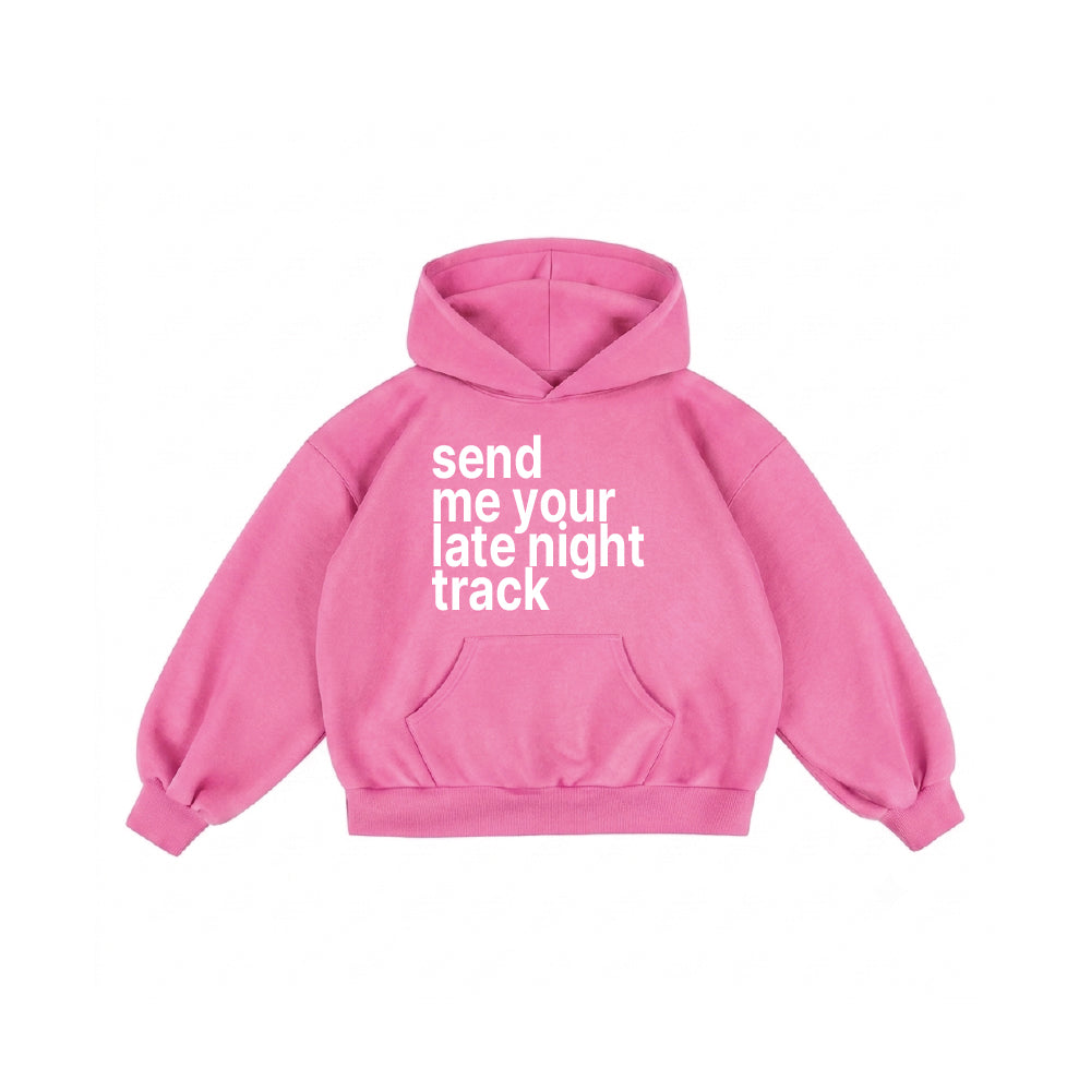 NIGHT TRACK HOODIE (WASHED PINK)